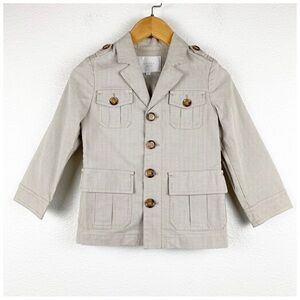 Gucci‎ Tan Stripe Utility Jacket - 4T
